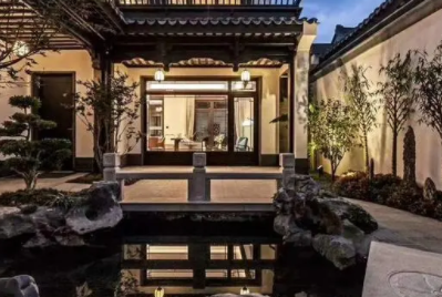 怒江现代中式别墅的庭院设计如此美丽